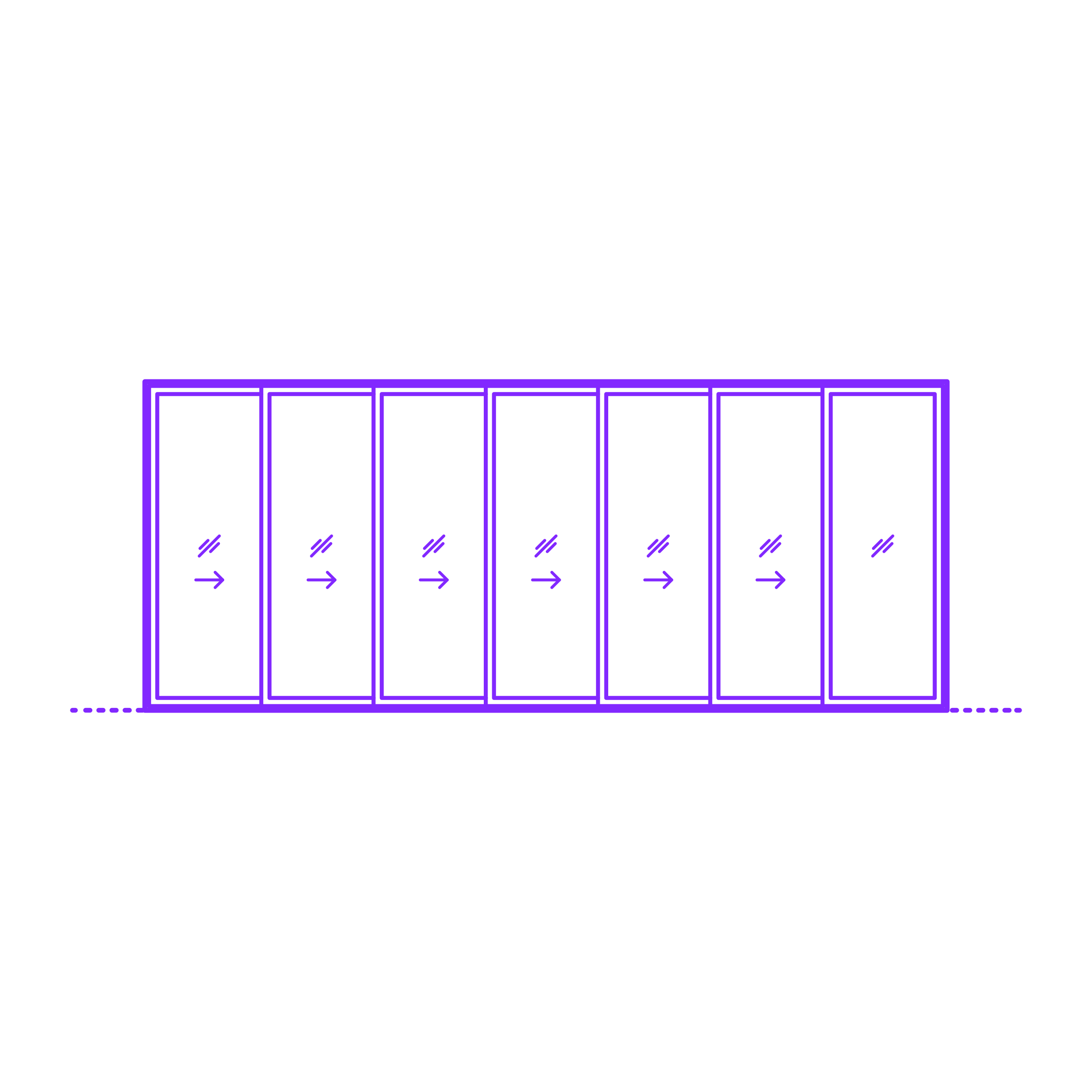 Buildings Sliding Doors Multi Slide Door Stacking 7 Panels Outline Svg Vector Free Vectors